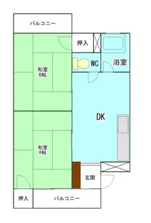 コーポ暁【3階】の間取り