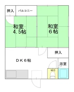 コーポマキ【2階】の間取り
