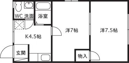 コーポMC【2階】の間取り