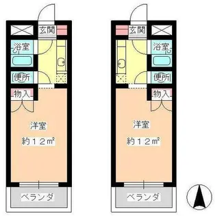 ロッキーコート太子【-号室】の間取り