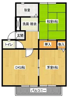 アビタシオン湯川【2階】の間取り