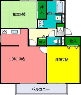 兵庫県赤穂市元禄橋町【アパート】の間取り