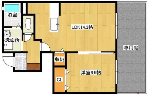 ドルチェⅡ番館【1階】の間取り
