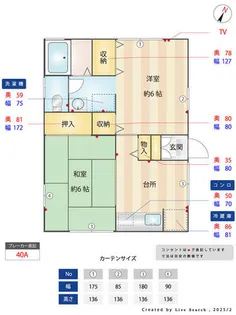 ルグラン・サージュ【2号室】の間取り