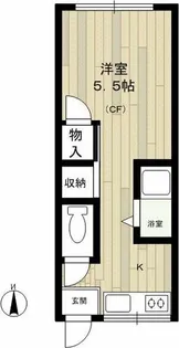 第二平和荘【2階】の間取り