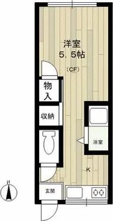 第二平和荘【2階】の間取り