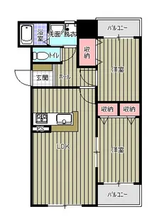 プレステージ木屋瀬【302号室】の間取り