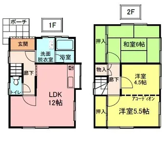 兵庫県姫路市夢前町山冨【一戸建】の間取り