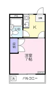 愛知県豊橋市西幸町字笠松【アパート】の間取り