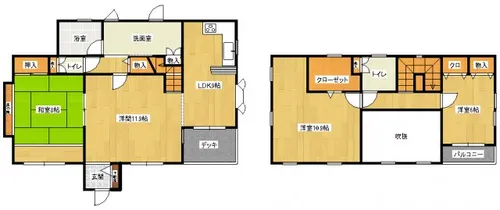 福岡県北九州市小倉南区貫弥生が丘1丁目【一戸建】の間取り