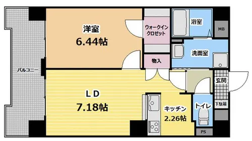 ピエス ラルジュ【304号室】の間取り