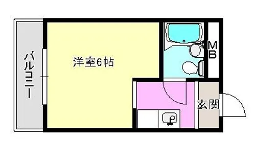 シティコート滝谷【2階】の間取り