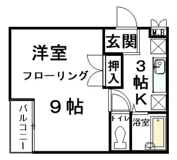 コモド嵯峨【1階】の間取り