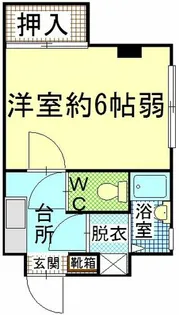 竹内ビル【302号室】の間取り