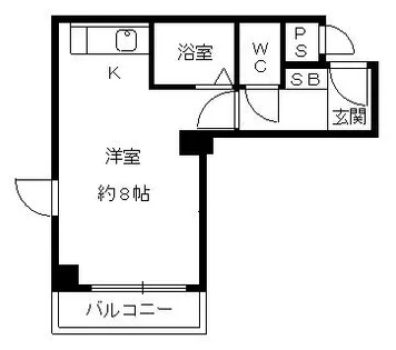 明治館にしき【405号室】の間取り
