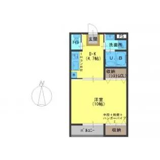 滋賀県長浜市宮司町【アパート】の間取り