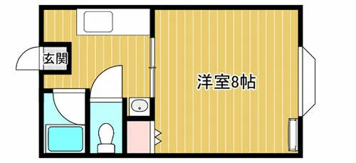 キャンパスシティ【201号室】の間取り