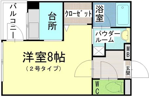 アイランドシティ【2階】の間取り