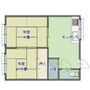 千春荘【204号室】の間取り