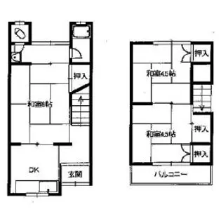 竹山文化【1階】の間取り