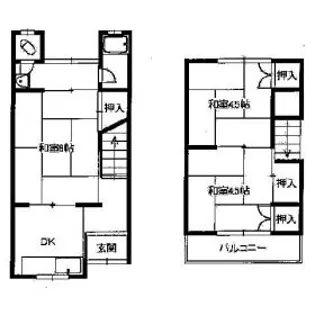 竹山文化【1階】の間取り