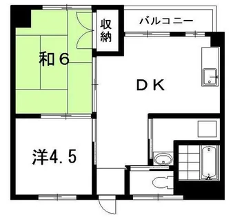 松井ビル【501号室】の間取り