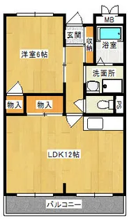 大阪府大東市扇町【マンション】の間取り