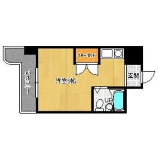 ビブレ西小倉B館【806号室】の間取り