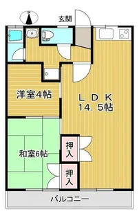コーポナカハラ【302号室】の間取り