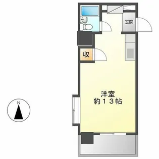 歯大前スカイマンション【4階】の間取り
