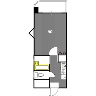 ライオンズステーションプラザ箱崎【1105号室】の間取り