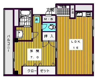 吉井ビル【202号室】の間取り