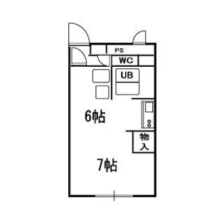 N405ビル【202号室】の間取り