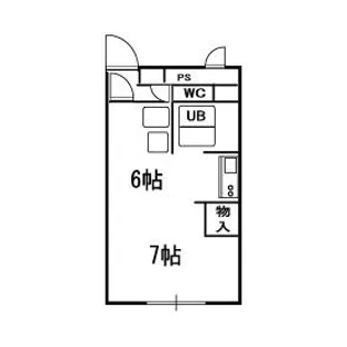 N405ビル【202号室】の間取り