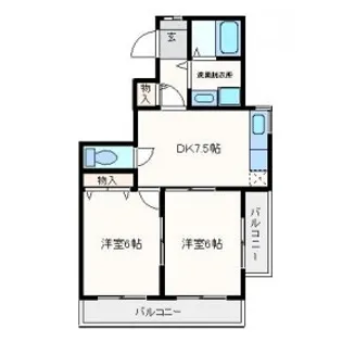 マウントセブン小西【2階】の間取り