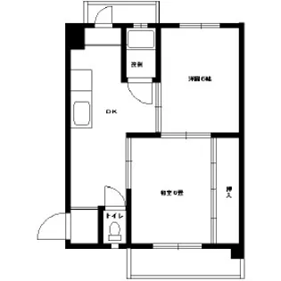 ニッシン岡本マンション【406号室】の間取り