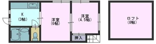 エーデルハイム須磨【203号室】の間取り