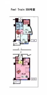 フィールトレイン【550号室】の間取り