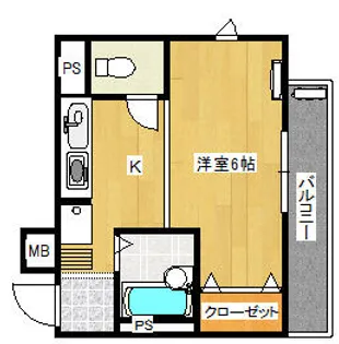 エール向陽【403号室】の間取り