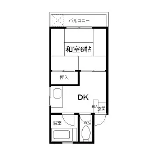 コーポ暁【305号室】の間取り