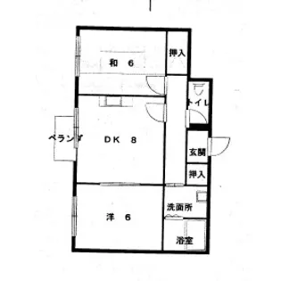 コンフォート出屋敷【2階】の間取り