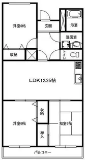 大阪府箕面市半町2丁目【マンション】の間取り