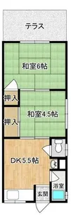 大阪府大東市北楠の里町【マンション】の間取り
