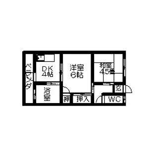 小谷アパート【102号室】の間取り