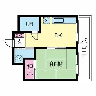 コーポ司【3階】の間取り