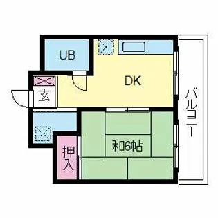 コーポ司【3階】の間取り