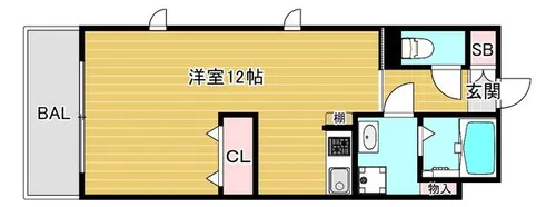 ロジュマン松原【5階】の間取り