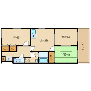 メゾンニシザ【102号室】の間取り