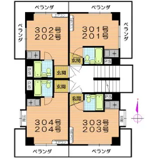 ハイツ・エフォート【304号室】の間取り