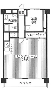 ユニハイム土佐堀【2階】の間取り